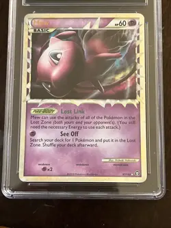 CGC 9 MINT Mew 2010 Triumphant 97/102 Holo Pokemon Card Belly Swirl - Image 3