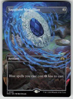 Sapphire Medallion (Borderless) Rare Modern Horizons 3 349 MTG Near Mint 2024 - Image 1