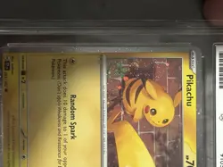 TEMPORAL FORCES PIKACHU COSMOS HOLO 051 POKEMON DAY COLLECTION Graded 10 - Image 2