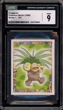 Pokemon Exeggutor Merlin Series 1 #103 CGC 9 Mint - Image 1