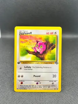 Pokemon TCG Jigglypuff WOTC 1st Edition Jungle 54/64 - Image 1