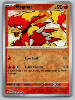 Magmar 126/165 Common 151 Pokemon Reverse Holo Near Mint - Image 1