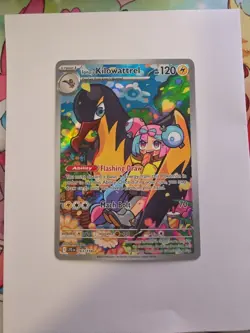 POKEMON JOURNEY TOGETHER IR IONO'S KILOWATTREL ILLUSTRATION RARE FULL ART 163 - Image 1