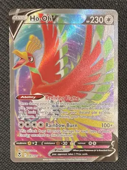 Pokemon Silver tempest Ultra Rare Ho-Oh V (187/195) - Full Art Holo NM - Image 1