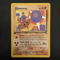 Pokemon Vintage 1st Edition Hitmontop Neo Discovery 22/75 Rare - Image 1
