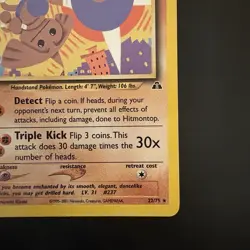 Pokemon Vintage 1st Edition Hitmontop Neo Discovery 22/75 Rare - Image 4