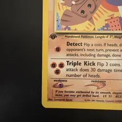 Pokemon Vintage 1st Edition Hitmontop Neo Discovery 22/75 Rare - Image 5