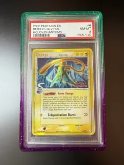 Pokemon Deoxys Delta Species 6/110 Holon Phantoms Reverse Holo PSA 8 Stamped - Image 1