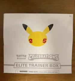 Sealed Pokemon Celebrations Elite Trainer Box Collectors Edition 2021 English - Image 1