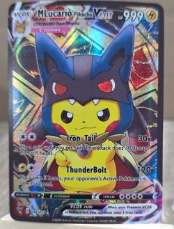 Pokemon MLucario Pikachu VCOS FAN ART NON-TCG - Image 1