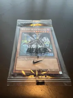 YuGiOh Red-Eyes Black Dragon Nike Worlds Promo NKC1-EN002 Sealed Secret Rare - Image 3