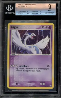 Pokemon Lugia EX Unseen Forces Holo Rare #29 BGS 9 Mint - Image 1