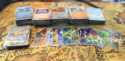 Japanese Pokemon Bulk Lot, 10 Full Art, 30 EX, 450 Bulk: Holos/Commons. - Image 1