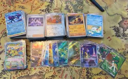 Japanese Pokemon Bulk Lot, 10 Full Art, 30 EX, 450 Bulk: Holos/Commons. - Image 2