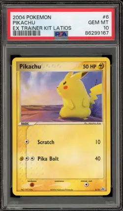 Pokemon Pikachu EX Trainer Kit Latios #6 PSA 10 Gem Mint - Image 1