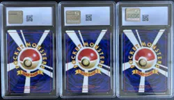 Typhlosion Feraligatr Meganium Holo CGC 10 GEM MINT Lot Japanese Pokemon 1999 - Image 2