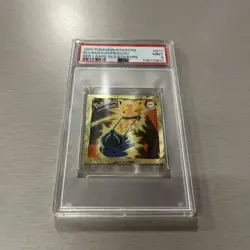 1999 POKEMON STICKERS SER 1 RARE GOLD STICKERS #G11 BULBASAUR/PIKACHU PSA 9 - Image 1