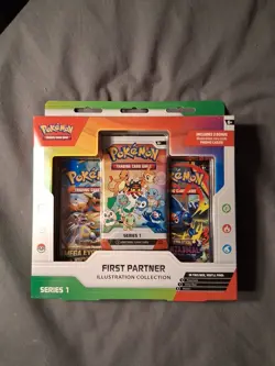 Pokemon TCG First Partner Illustration Collection Series 1 Promo Booster Box - Image 1