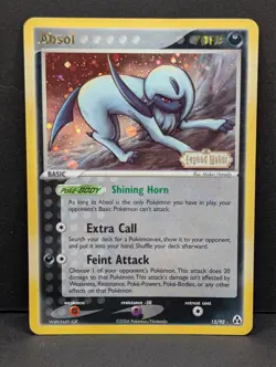 Absol 15/92 Legend Maker Reverse Holo Rare Pokemon TCG Nintendo MP+ - Image 1