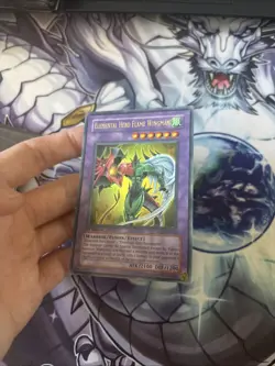 (UU) Yugioh Elemental Hero Flame Wingman TLM-EN035 Ultra Rare 1st VLP - Image 3