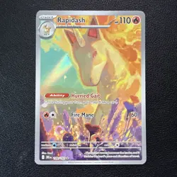 Pokemon TCG: Rapidash 189/182 Sv10 Destined Rivals IR Holo - Image 1