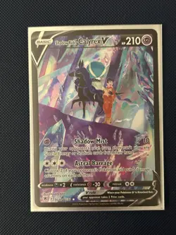 Pokemon Shadow Rider Calyrex V Astral Radiance Ultra Rare Holo TG17/30 210 HP - Image 1