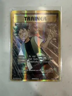 Pokemon Brock's Grit 107/108 Evolutions Ultra Rare Full Art Holo Trainer English - Image 1