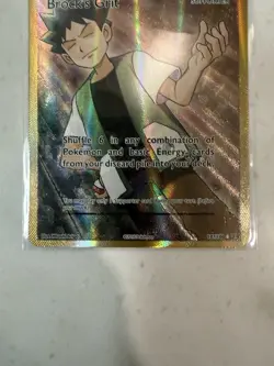Pokemon Brock's Grit 107/108 Evolutions Ultra Rare Full Art Holo Trainer English - Image 3