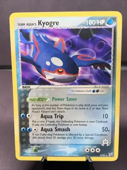 Pokemon TCG Team Magma's Groudon 9/95 & Team Aqua’s Kyogre 3/95 Non Holo Rare - Image 2