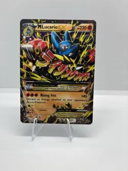 Pokemon TCG M Lucario EX Holo Full Art Ultra Rare - Image 1