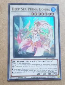 Yu-Gi-Oh! Deep Sea Prima Donna ETCO-EN042 – Ultra Rare 1st Edition Light Play - Image 1