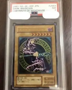 PSA7 Yugioh LN-53 Dark Magician Ultimate Rare Japanese 2001 Vintage - Image 1