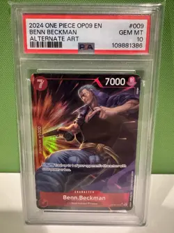 Benn Beckman OP09-009 Alt Art Emperors in the New World One Piece English PSA 10 - Image 1