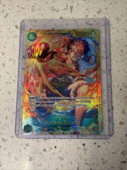 One Piece - Carrying On His Will - Monkey D Luffy OP13-118 (SEC) Secret Rare - Image 1