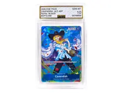 One Piece English Cavendish Rare Alt Art OP10-045 Royal Blood AGS 10 - Image 1