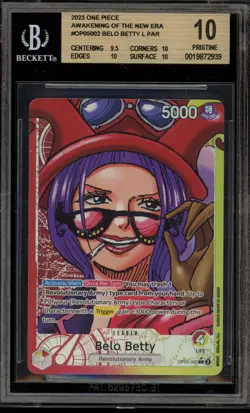 One Piece CCG Belo Betty Awakening of the New Era L PAR OP05-002 BGS 10 - Image 1