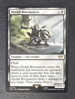Orcish Bowmasters Universes Beyond: The Lord of the Rings NM MTG Magic Card - Image 1