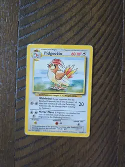 Pidgeotto 22/102 Base Set Unlimited Pokemon Card Regular Rare - Image 1