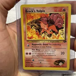 Pokemon Brock's Vulpix 37/132 Gym Challenge Regular Uncommon Vintage LP/NM Card - Image 1