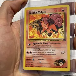 Pokemon Brock's Vulpix 37/132 Gym Challenge Regular Uncommon Vintage LP/NM Card - Image 2