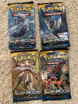 Pokemon TCG Sun And Moon Base Set Booster Pack [36packs Loose] - Image 1