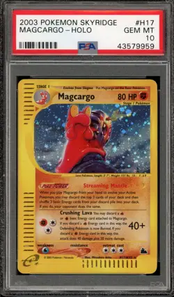 Pokemon Magcargo Skyridge Holo Rare #H17 PSA 10 Gem Mint - Image 1