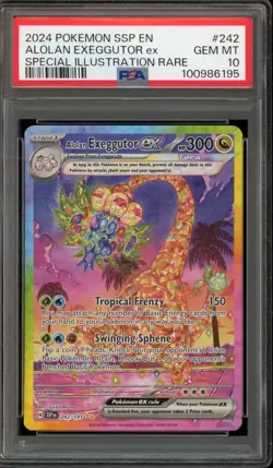 Pokemon Alolan Exeggutor ex Surging Sparks Special Illustration Rare #242 PSA 10 - Image 1