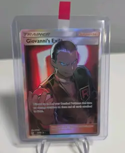 Pokemon Giovanni's Exile Hidden Fates Holo Card 67/68 Full Art Ultra - Image 1