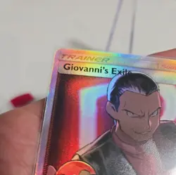 Pokemon Giovanni's Exile Hidden Fates Holo Card 67/68 Full Art Ultra - Image 3
