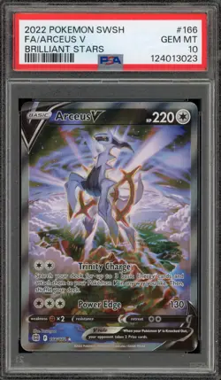 Pokemon Arceus V Brilliant Stars Full Alt Art #166 PSA 10 Gem Mint - Image 1