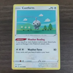 Castform 121/198 - LP SWSH Chilling Reign - 2021 Common Pokemon TCG Card - Image 1