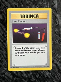 Pokemon TCG Item Finder 074/102 Shadowless Base Set Rare (English) - LP - Image 3