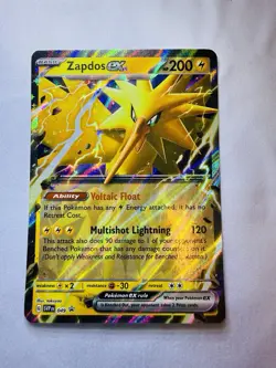 Pokemon TCG Zapdos EX SVP Black Star Promos 049 Holo Promo English 🔥 - Image 1