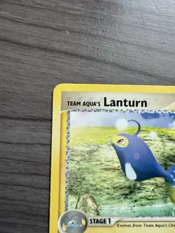 Pokemon TCG Team Aqua’s Lanturn 28/95 Team Aqua And Team Magma LP - Image 2
